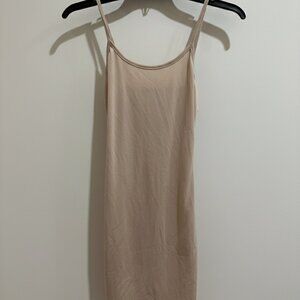 Tan Cami Mini Dress | Essential Neutral Slip Dress